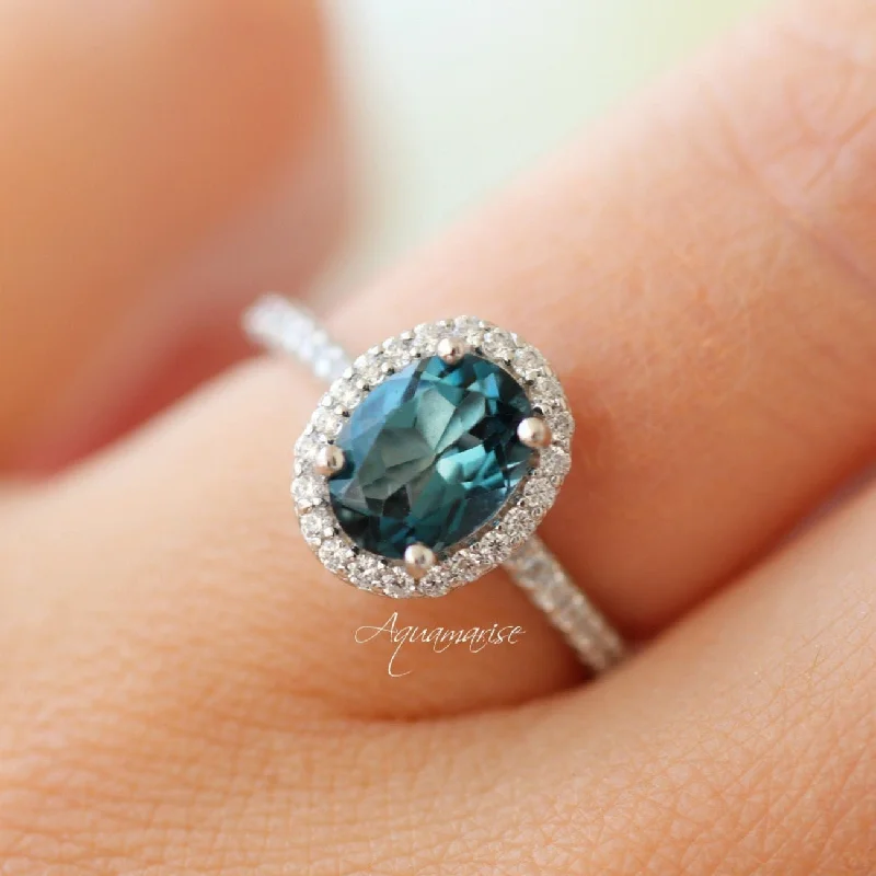 Don't Miss Out – Shop Elegant Jewelry For Less Iris London Blue Topaz Ring- Sterling Silver