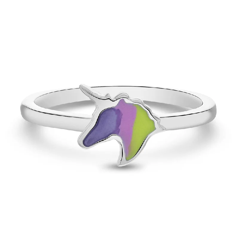 Accessorize For Less – Luxury Jewelry At Affordable Prices Neon Unicorn Size 3-5 Baby / Toddler / Kids Ring Enamel - Sterling Silver Accessorize For Less – Luxury Jewelry At Affordable Prices Neon Unicorn Size 3-5 Baby / Toddler / Kids Ring Enamel - Sterling Silver