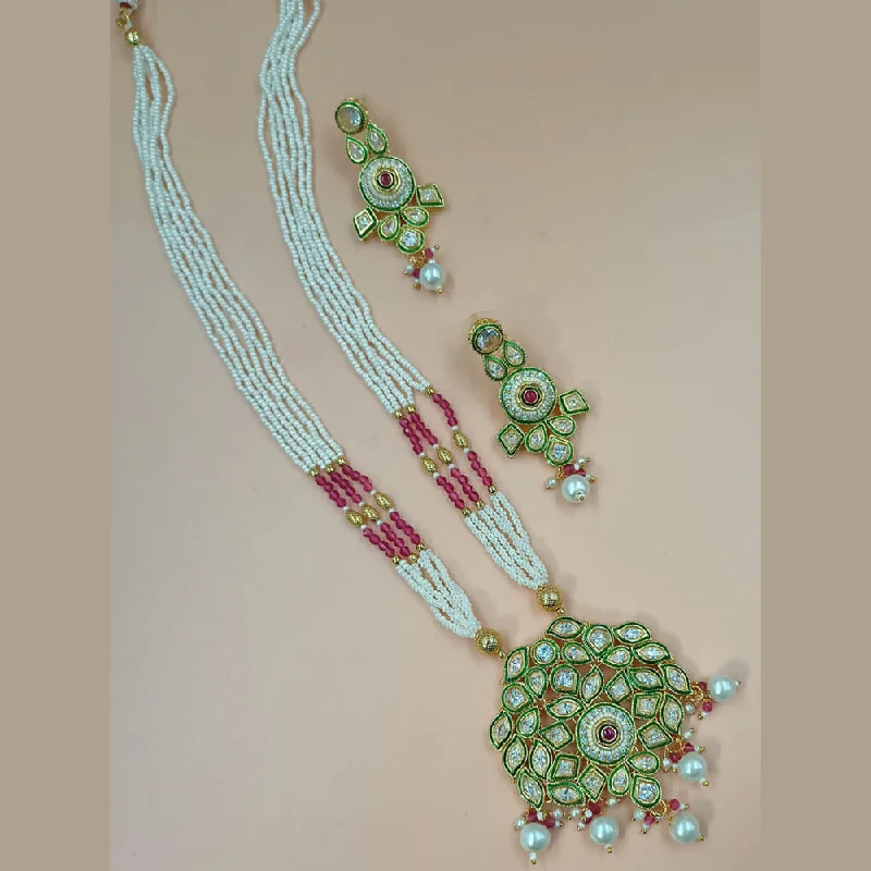 Elegant Jewelry At Unbeatable Offers – Shop Before It's Gone Padmawati Bangles Gold Plated Crystal Stone And Pearls Long Necklace Set Elegant Jewelry At Unbeatable Offers – Shop Before It's Gone Padmawati Bangles Gold Plated Crystal Stone And Pearls Long Necklace Set