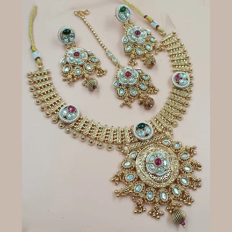 Limited-Time Offer On Premium Jewelry Collections Padmawati Bangles Gold Plated Polki Kundan And Pearls Necklace Set
