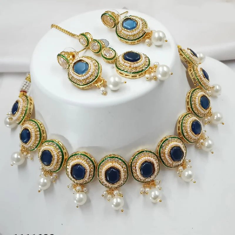 Seasonal Jewelry Sale – Upgrade Your Style Today Padmawati Bangles Gold Plated Pota Stone And Pearls Meenakari Choker Necklace Set Seasonal Jewelry Sale – Upgrade Your Style Today Padmawati Bangles Gold Plated Pota Stone And Pearls Meenakari Choker Necklace Set