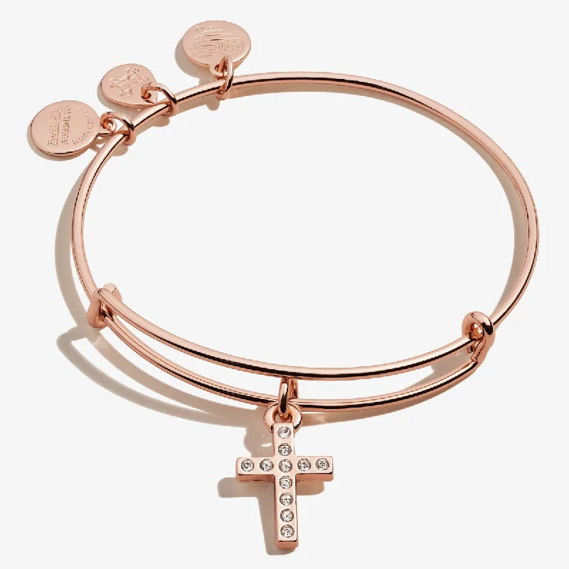 Jewelry Clearance Sale – Final Reductions Pavé Cross Charm Bangle