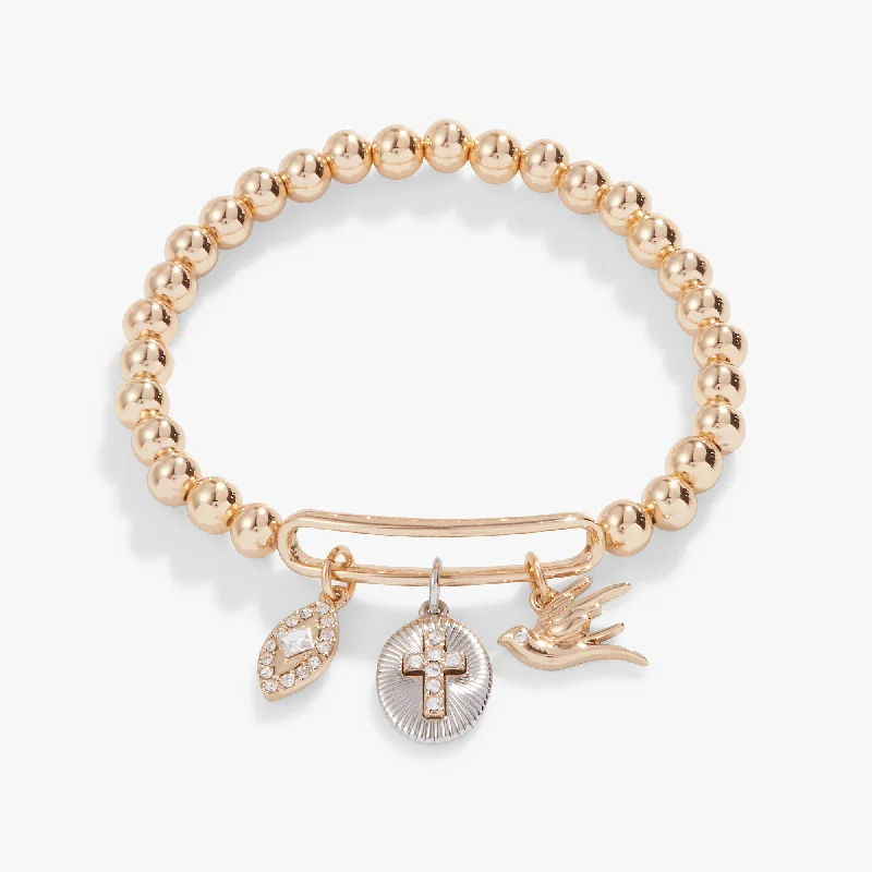 Grab Stylish Jewelry Before The Sale Ends Pavé Cross Stretch Bracelet