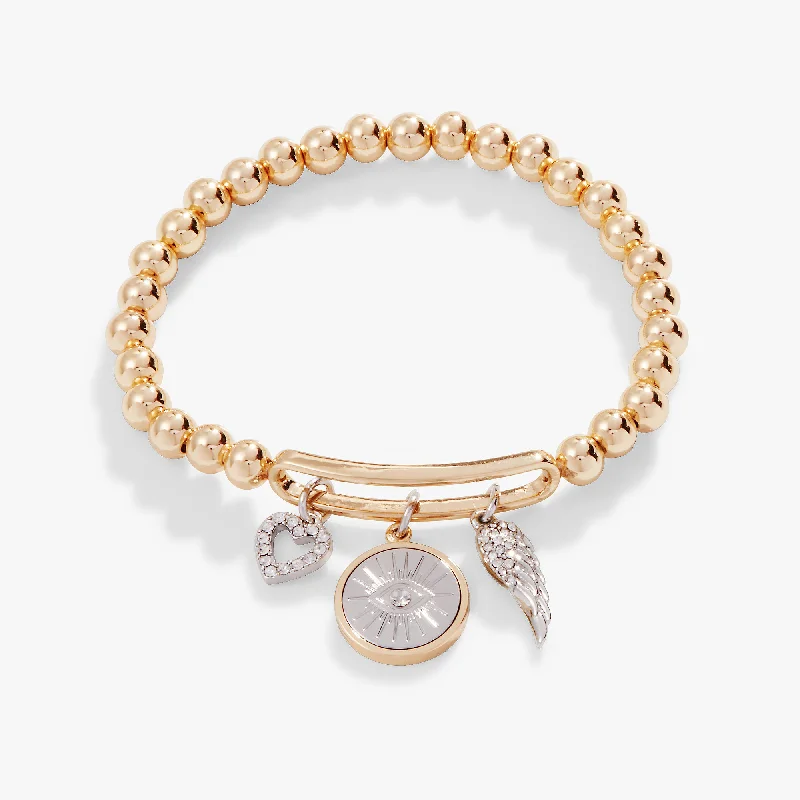 Shop Jewelry That Shines Without The High Price Pavé Evil Eye Stretch Bracelet