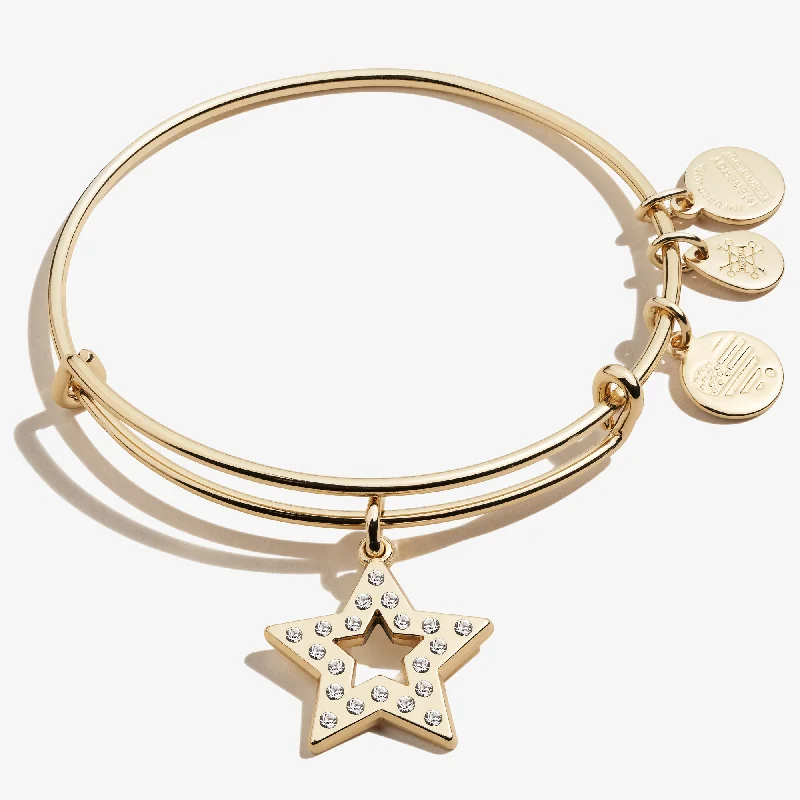 Upgrade Your Jewelry Collection For Less Pavé Star Charm Bangle