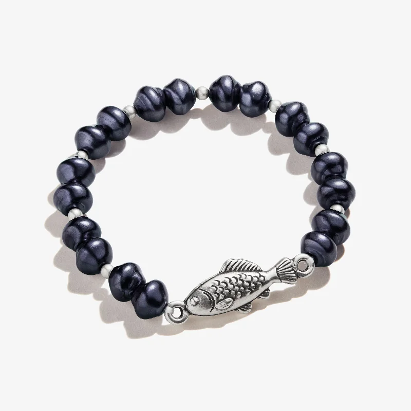 Get The Sparkle You Love At Prices You Adore Pearl + Fish Beaded Stretch Bracelet