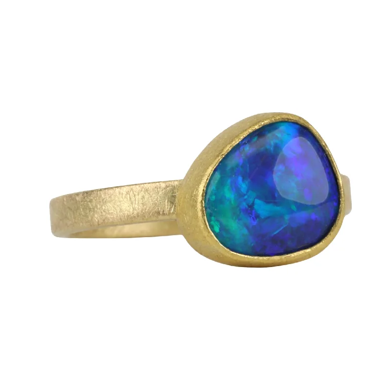 Don't Miss These Dazzling Jewelry Discounts 22 & 18K Bezel-Set Gold Australian Opal Ring Don't Miss These Dazzling Jewelry Discounts 22 & 18K Bezel-Set Gold Australian Opal Ring