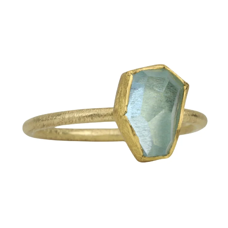 Jewelry Clearance – Final Chance To Save Big 22 & 18K Bezel-Set Polygonal Aquamarine Ring Jewelry Clearance – Final Chance To Save Big 22 & 18K Bezel-Set Polygonal Aquamarine Ring
