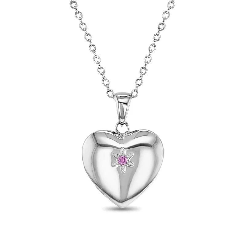 Final Call For Exquisite Jewelry At Reduced Rates Puffed CZ Heart Kids/Children's/Girls Pendant/Necklace - Sterling Silver Final Call For Exquisite Jewelry At Reduced Rates Puffed CZ Heart Kids/Children's/Girls Pendant/Necklace - Sterling Silver