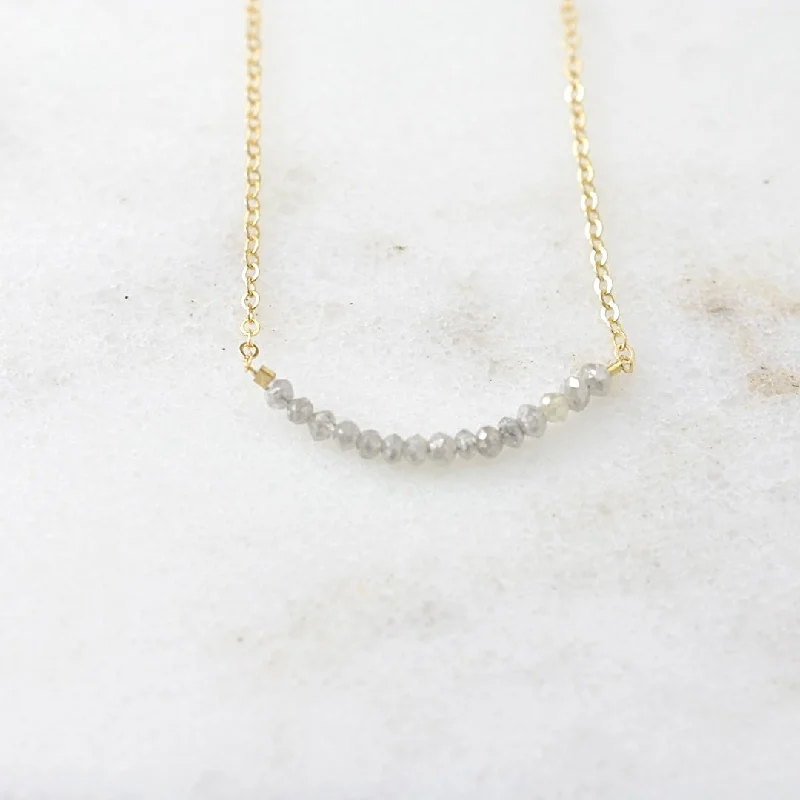 Last Chance To Grab Your Favorite Jewelry At A Discount Grey Diamond Necklace