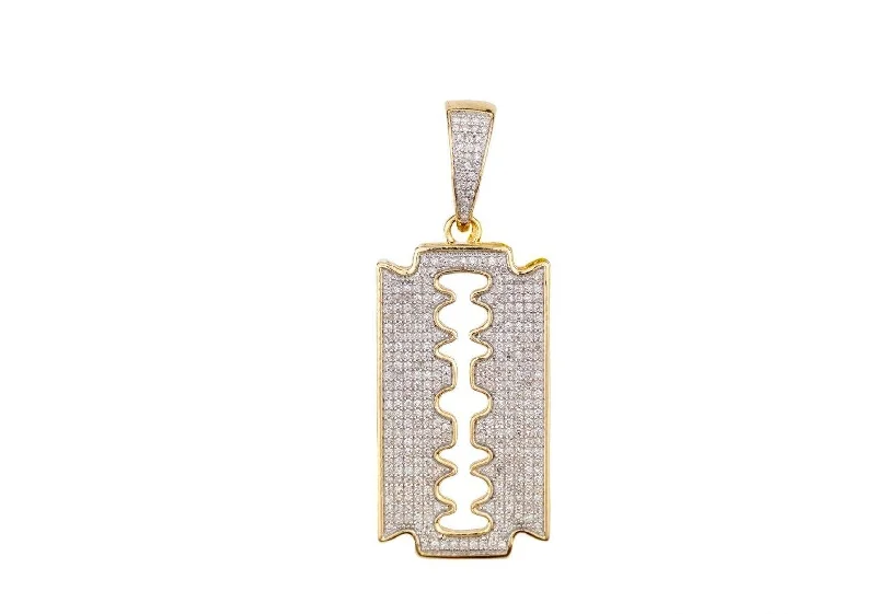 Get The Sparkle You Love At Prices You Adore Razor 3D Diamond Pendant