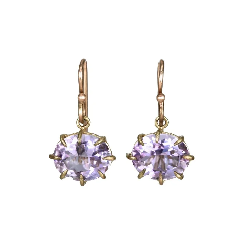 Get Ready To Sparkle – Special Jewelry Discounts Mini Oval Faceted Lavender Amethyst Earrings Get Ready To Sparkle – Special Jewelry Discounts Mini Oval Faceted Lavender Amethyst Earrings