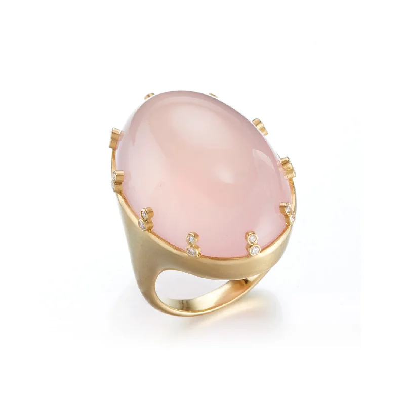 Elegant Jewelry, Affordable Luxury – Shop Now Rose Quartz & Diamond Ring