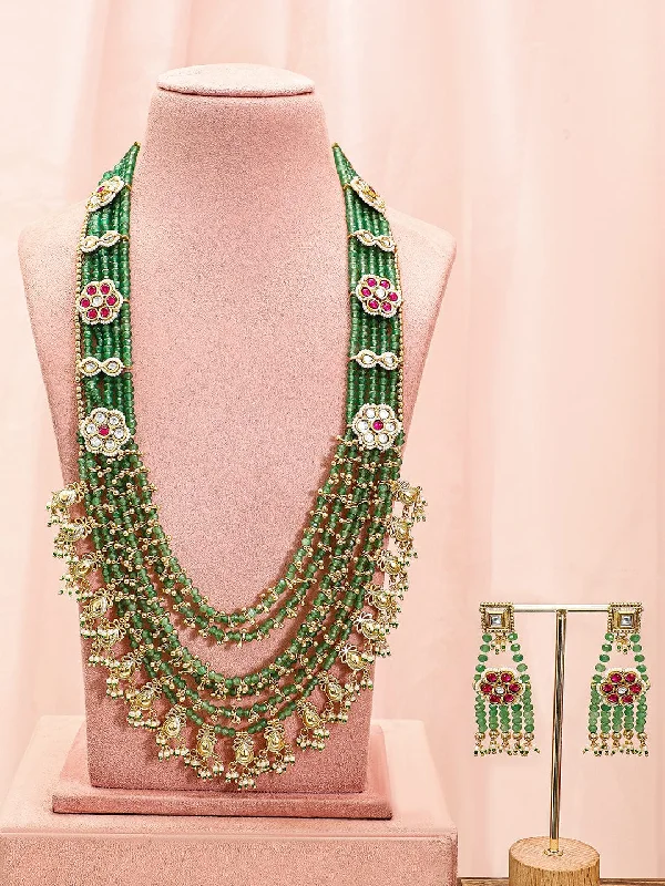 Unmissable Deals On Handmade Jewelry Collections Rubans 22K Gold-Plated Stone Studded & Beaded Jewellery Set Unmissable Deals On Handmade Jewelry Collections Rubans 22K Gold-Plated Stone Studded & Beaded Jewellery Set