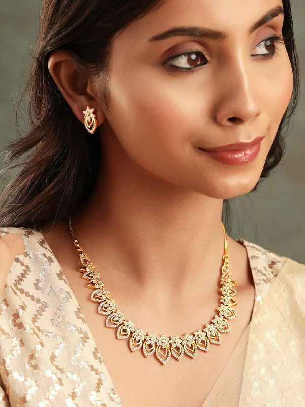 Dazzle In Elegance With Our Biggest Jewelry Sale Rubans Luxurious 22K Gold Plated Kemp Crystal Floral Ensemble Dazzle In Elegance With Our Biggest Jewelry Sale Rubans Luxurious 22K Gold Plated Kemp Crystal Floral Ensemble