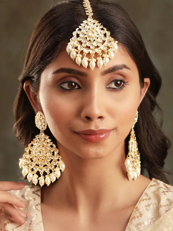 Shop High-Quality Jewelry At Jaw-Dropping Discounts Rubans Opulent 22k Gold Plated Kundan Pearl Beaded Jewelry Set Shop High-Quality Jewelry At Jaw-Dropping Discounts Rubans Opulent 22k Gold Plated Kundan Pearl Beaded Jewelry Set
