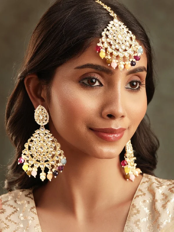 Everyday Jewelry Essentials Now On Sale Rubans Regal 22k Gold Plated Kundan Multi-color Pearl Beaded Jewelry Set Everyday Jewelry Essentials Now On Sale Rubans Regal 22k Gold Plated Kundan Multi-color Pearl Beaded Jewelry Set