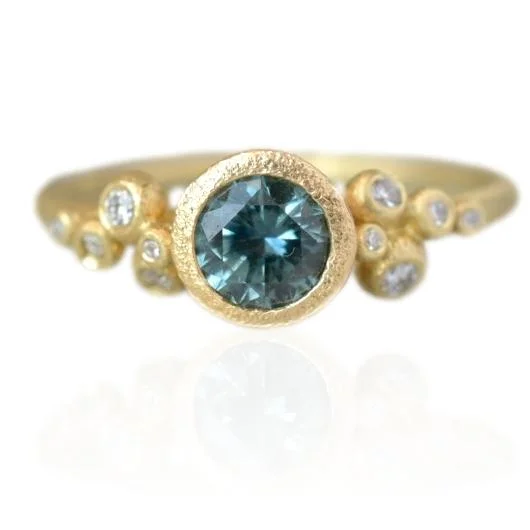 Celebrate With Sparkle – Jewelry Sale Now Live Teal Montana Sapphire Salted Ring