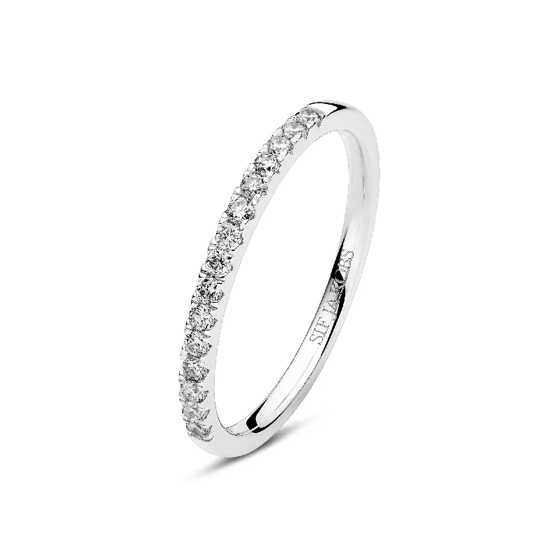 Limited Stock On Premium Jewelry At Low Prices Alba 14K Whitegold Ring w. Lab-Grown Diamonds