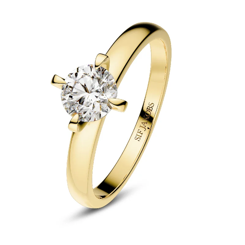 Exclusive Jewelry Discounts – Shop Now For Savings Venice Solitaire 14K Gold Ring w. Lab-Grown Diamond