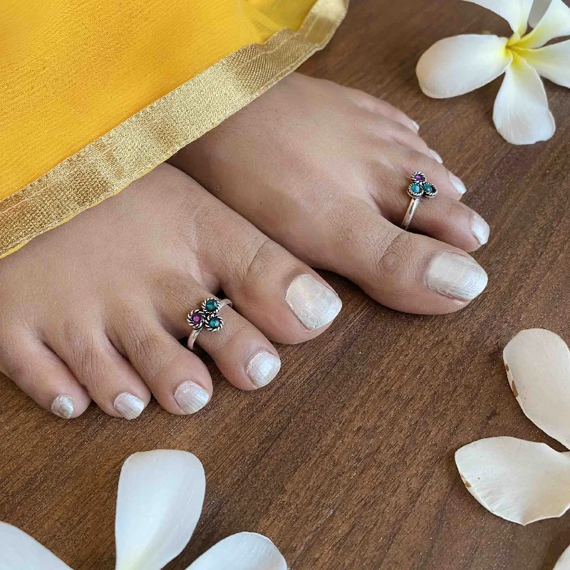 Limited-Stock Jewelry Sale – Once It's Gone, It's Gone Silver Duo color Toe Ring