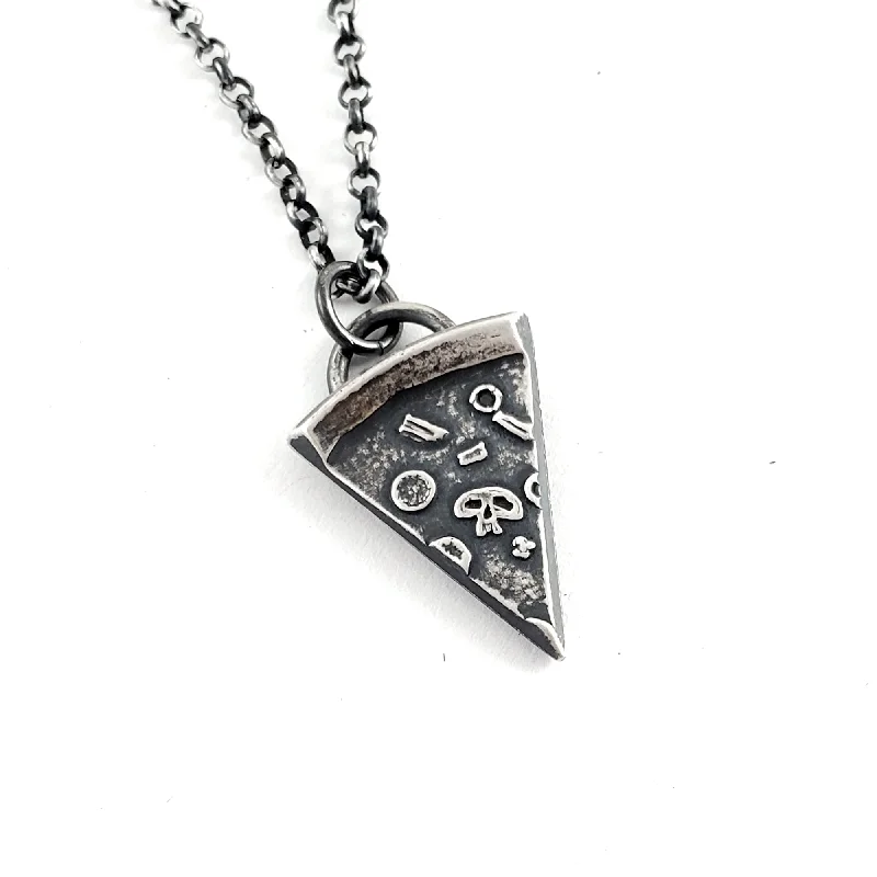 Exclusive Online Jewelry Sale – Don't Wait Silver Pizza Slice Coin Necklace