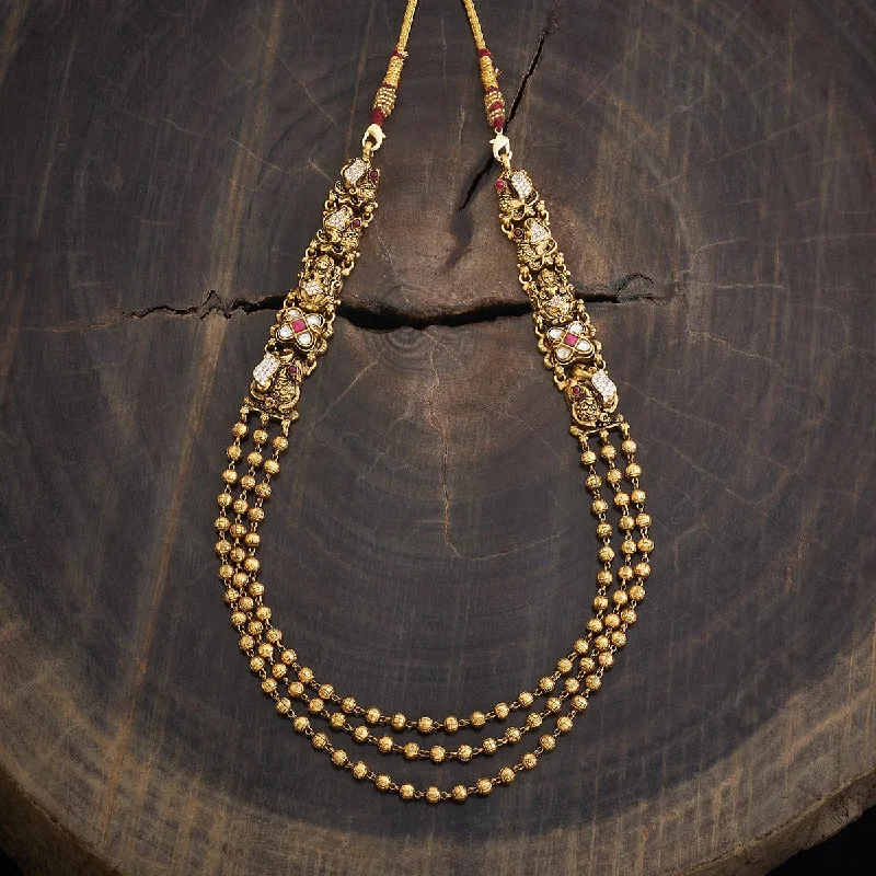 Dainty Floral Jewelry For Feminine Elegance Silver Temple Necklace 173455