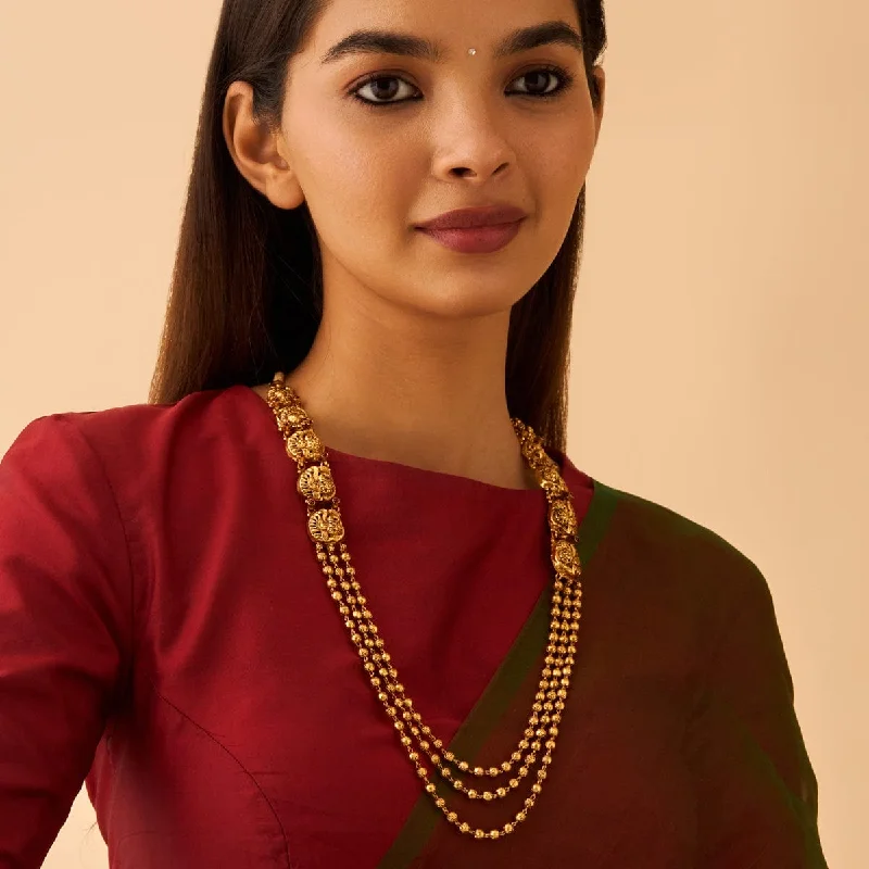 Luxury Handcrafted Jewelry For Elegant Looks Silver Temple Necklace 174106