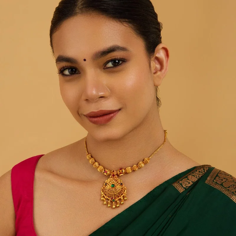 Make Your Outfit Shine With Discounted Jewelry Silver Temple Necklace 174119