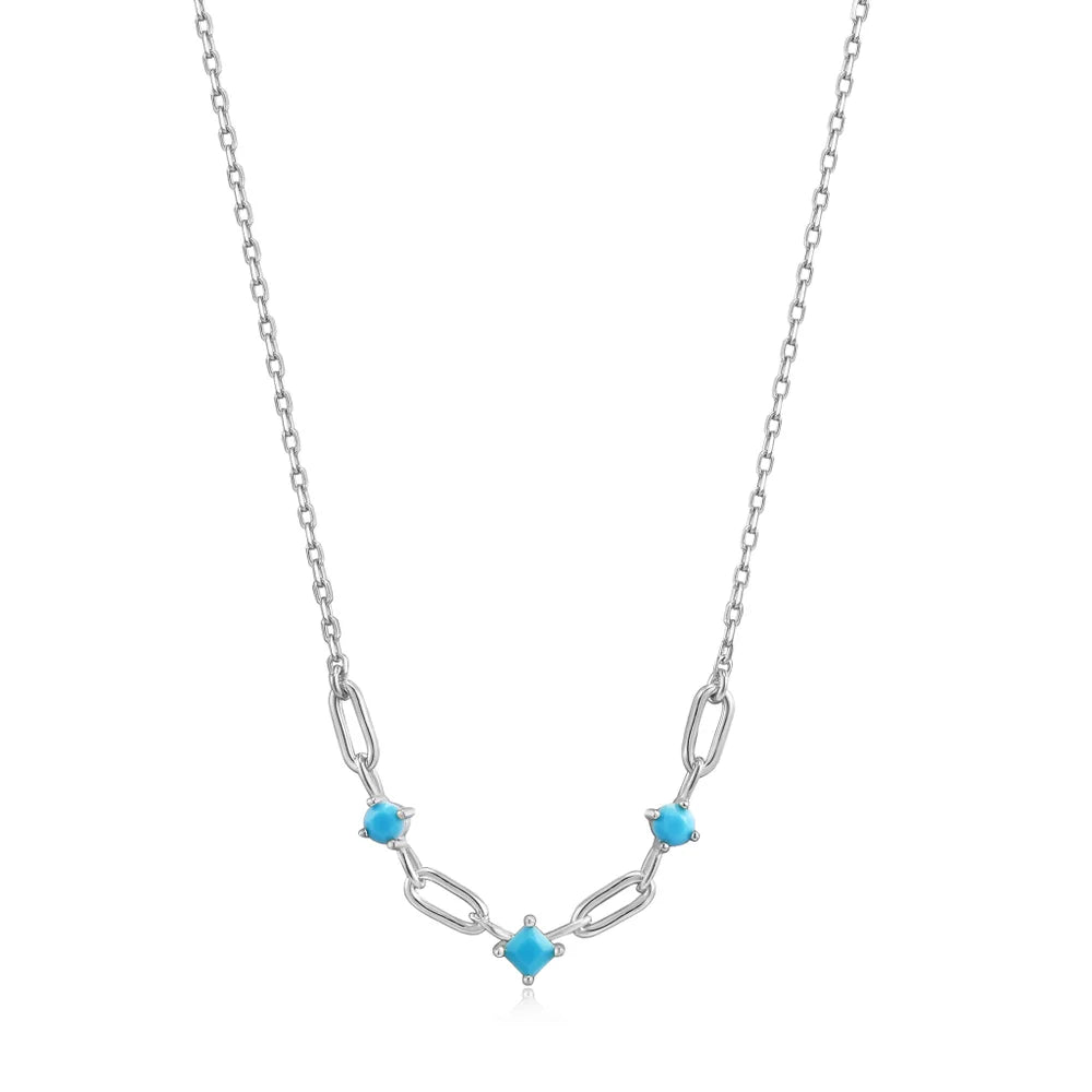 Upgrade Your Collection With Our Limited-Time Jewelry Sale Silver Turquoise Link Necklace Upgrade Your Collection With Our Limited-Time Jewelry Sale Silver Turquoise Link Necklace