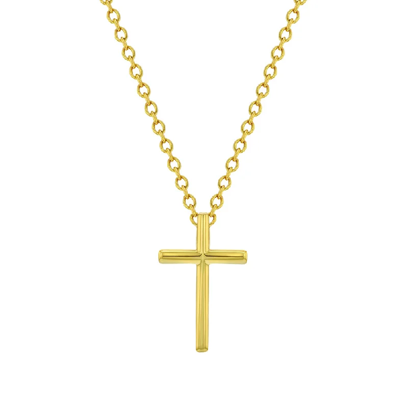Unmissable Jewelry Discounts – Elevate Your Look For Less Small Cross Kids / Boy's / Boys Pendant/Necklace - Sterling Silver