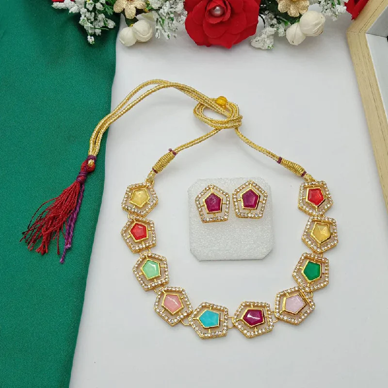 Grab Your Favorite Jewelry At The Lowest Prices SP Jewellery Gold Plated Austrian Stone Necklace Set
