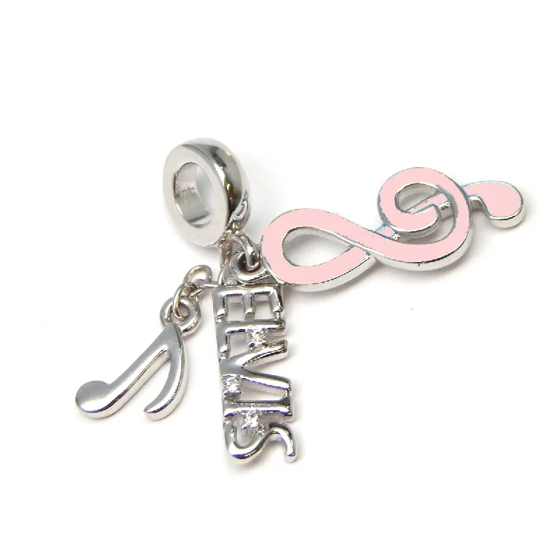 Bestselling Jewelry Now On Sale – Elevate Your Look Sterling Silver ELVIS Music Notes Dangle Charm