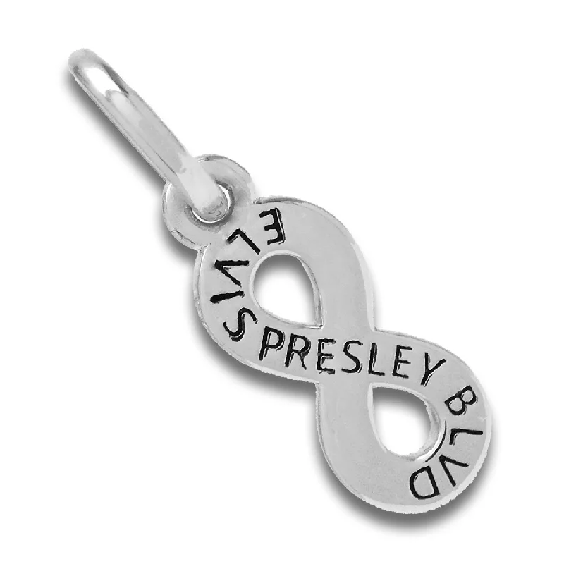 Modern Jewelry At Exclusive Discounts – Shop Today Sterling Silver Elvis Presley Boulevard Infinity Charm