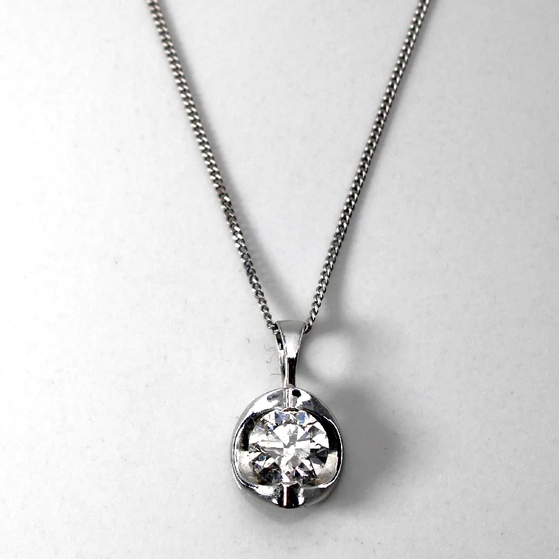 Modern Jewelry At Exclusive Discounts – Shop Today Tension Set Diamond Pendant Necklace | 0.50ct | 17"| Modern Jewelry At Exclusive Discounts – Shop Today Tension Set Diamond Pendant Necklace | 0.50ct | 17"|
