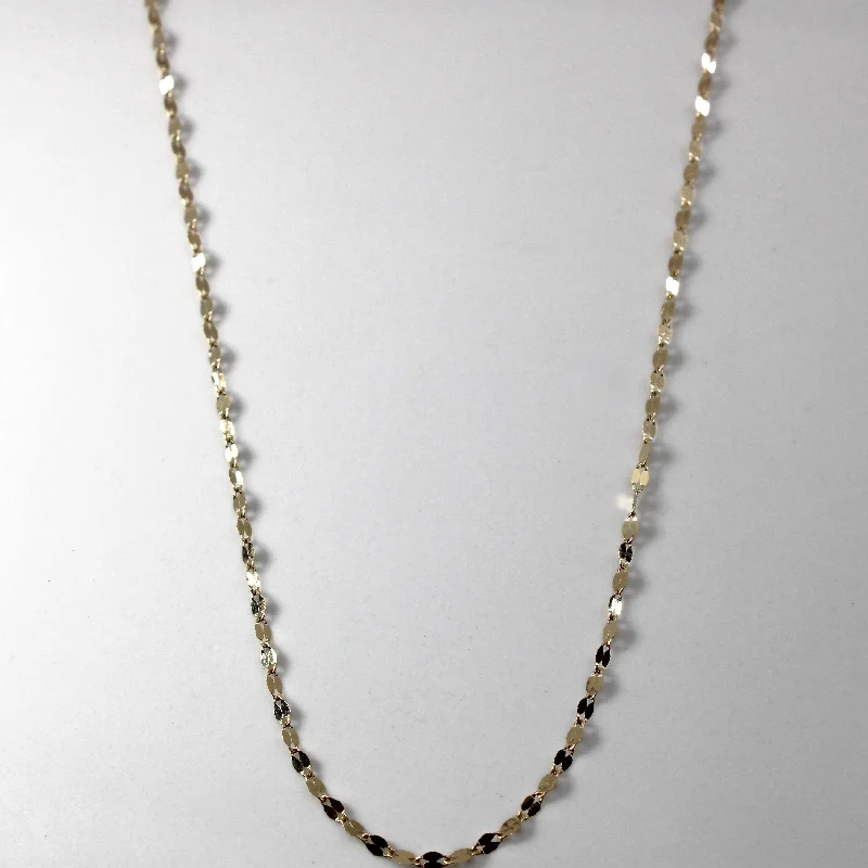 Luxury Jewelry At Budget-Friendly Prices – Grab Yours Now Textured Yellow Gold Necklace | 20"|
