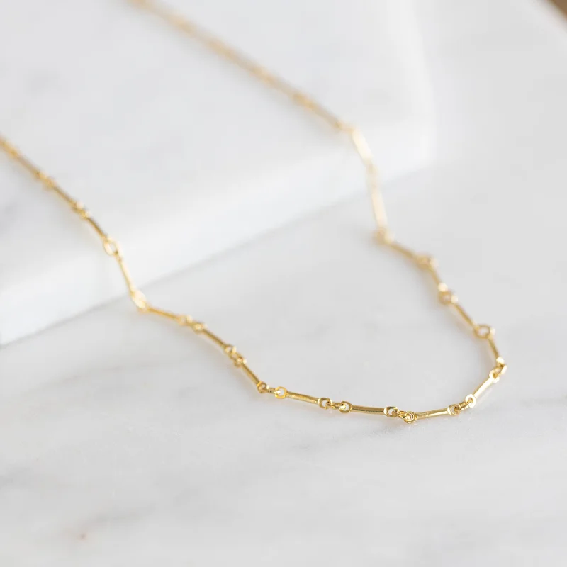 Big Discounts On Elegant Jewelry Collections The Bar Chain Anklet | Gold Filled