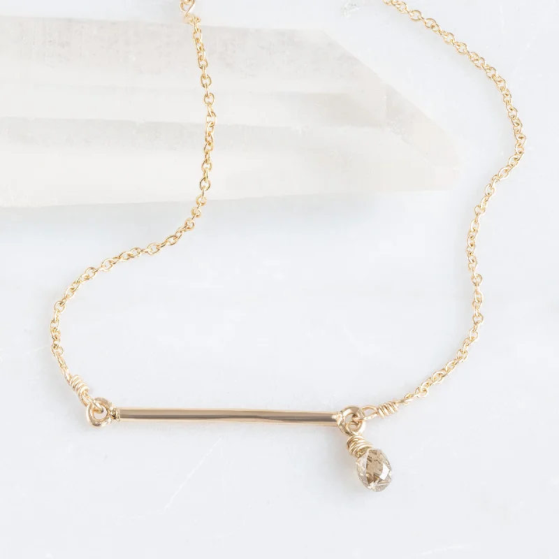 The Biggest Jewelry Sale Of The Year Is Here The Champagne Diamond Briolette Bar Bracelet | Gold Filled The Biggest Jewelry Sale Of The Year Is Here The Champagne Diamond Briolette Bar Bracelet | Gold Filled