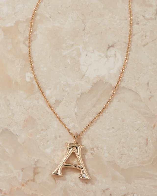 Shop Modern Jewelry Collections With Exclusive Discounts The Initial Charm Necklace [Vintage]