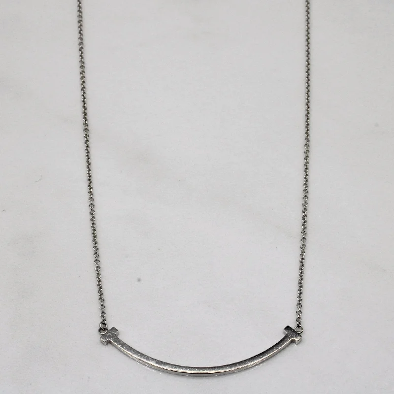 'Tiffany & Co' Smile Pendant Necklace | 18" |