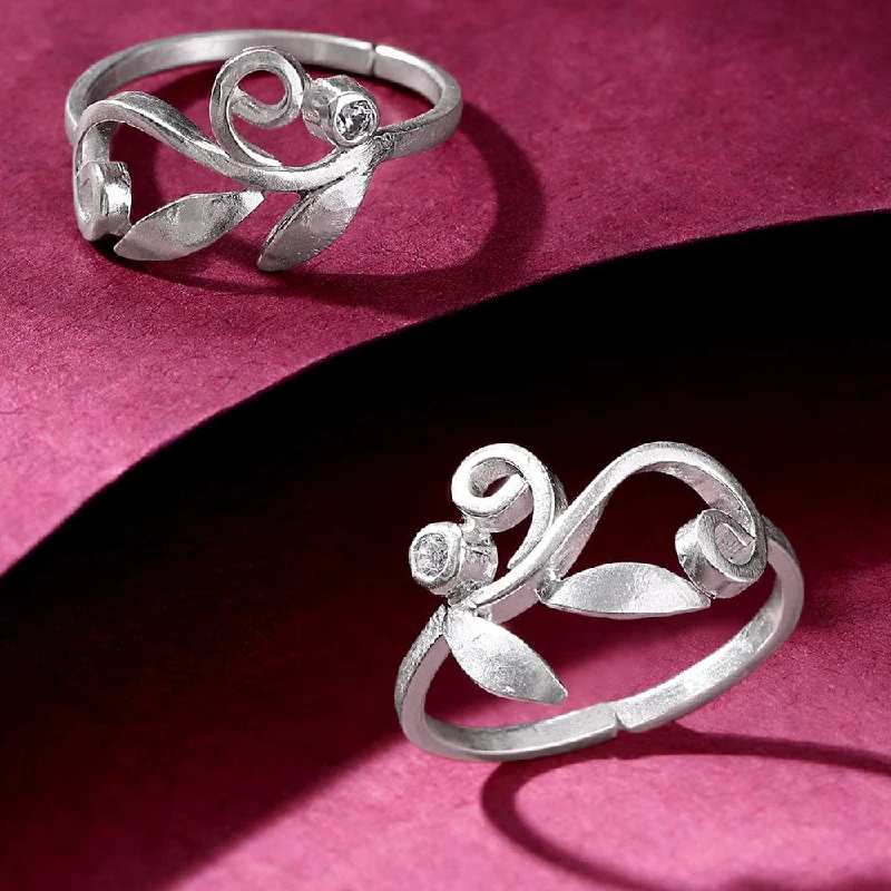 Exclusive Jewelry Sale – Sparkle For Less Silver Toe ring