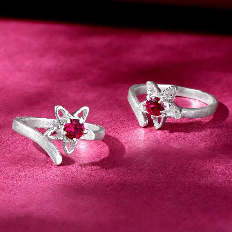 Eco-Friendly Sustainable Jewelry For Conscious Buyers Pink stone Toe ring