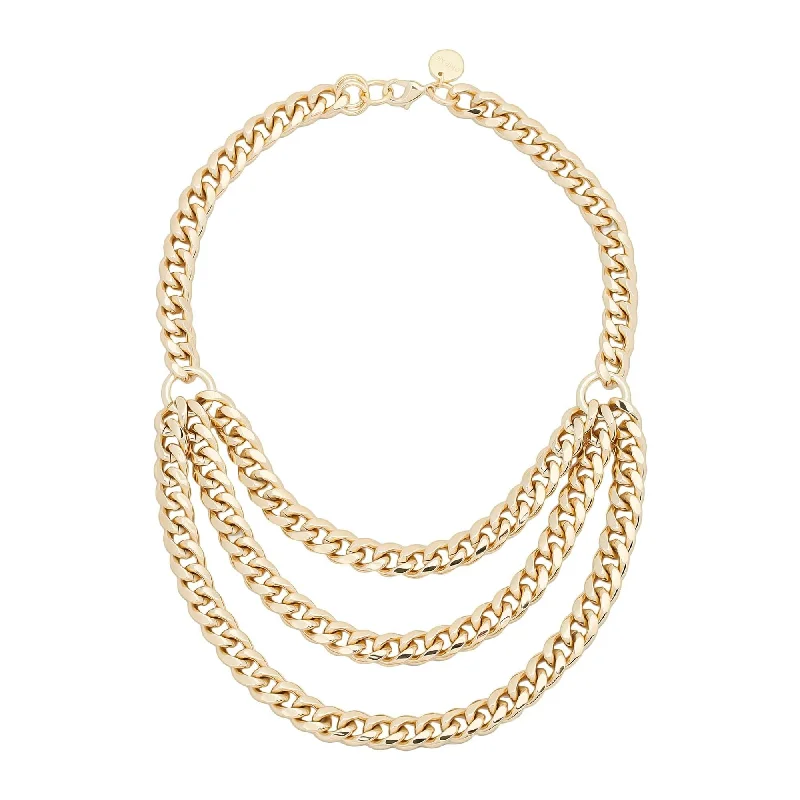 Flash Sale On Exquisite Jewelry – Don't Miss Out Triple Layer Curb Chain Necklace