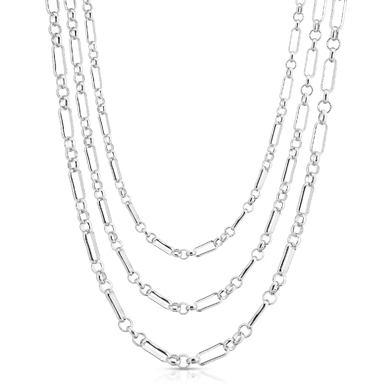 Elevate Your Jewelry Collection With Limited-Time Savings Triple Small Multi Link Chain Necklace
