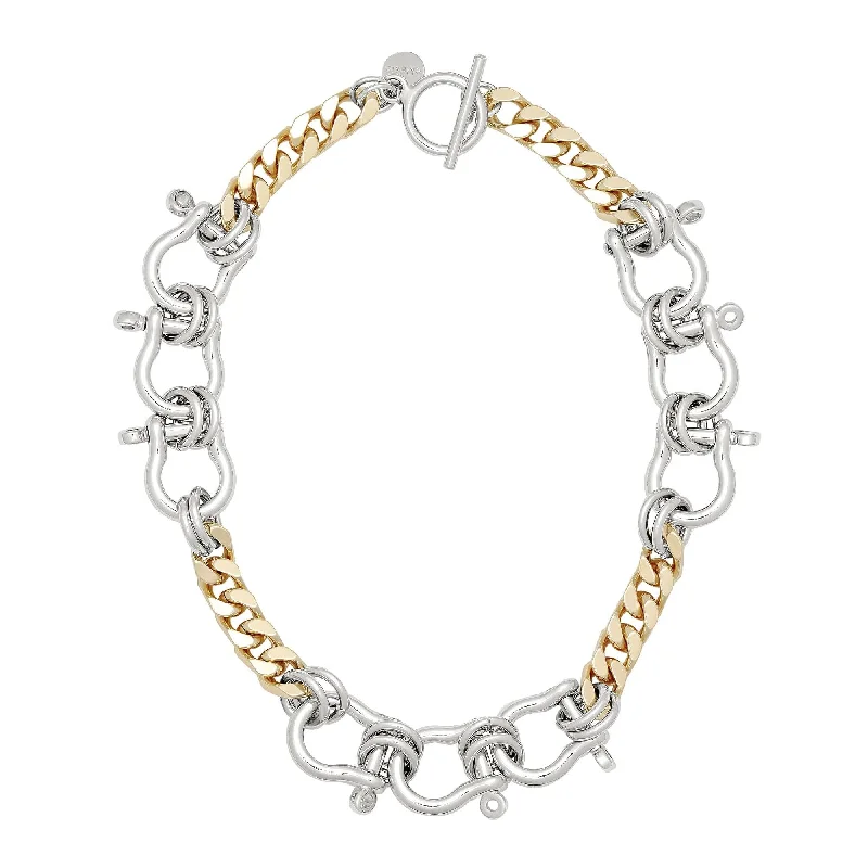 Exclusive Online Discounts On Stylish Jewelry Two Toned Hendrick Necklace