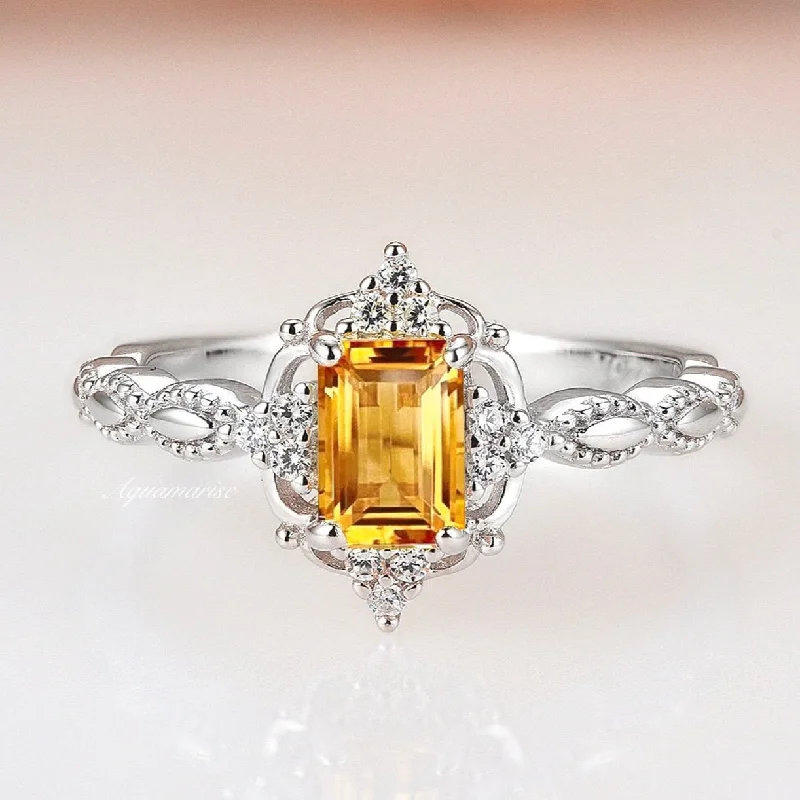 Chic And Stylish Jewelry At Discounted Prices Claire Citrine Ring- Sterling Silver