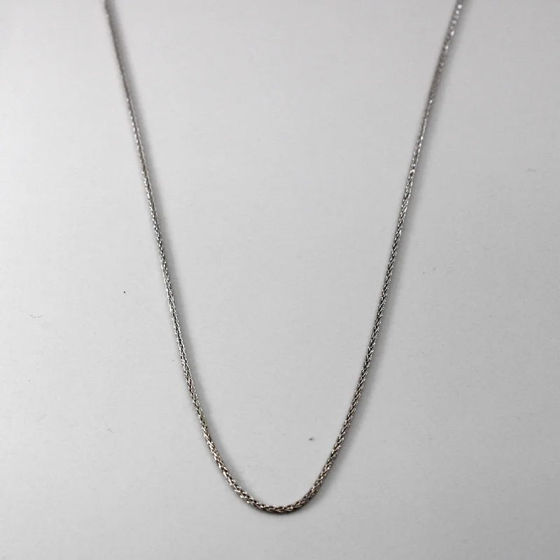 Elegant Jewelry At Unbeatable Prices – Shop Today White Gold Wheat Chain | 16"|