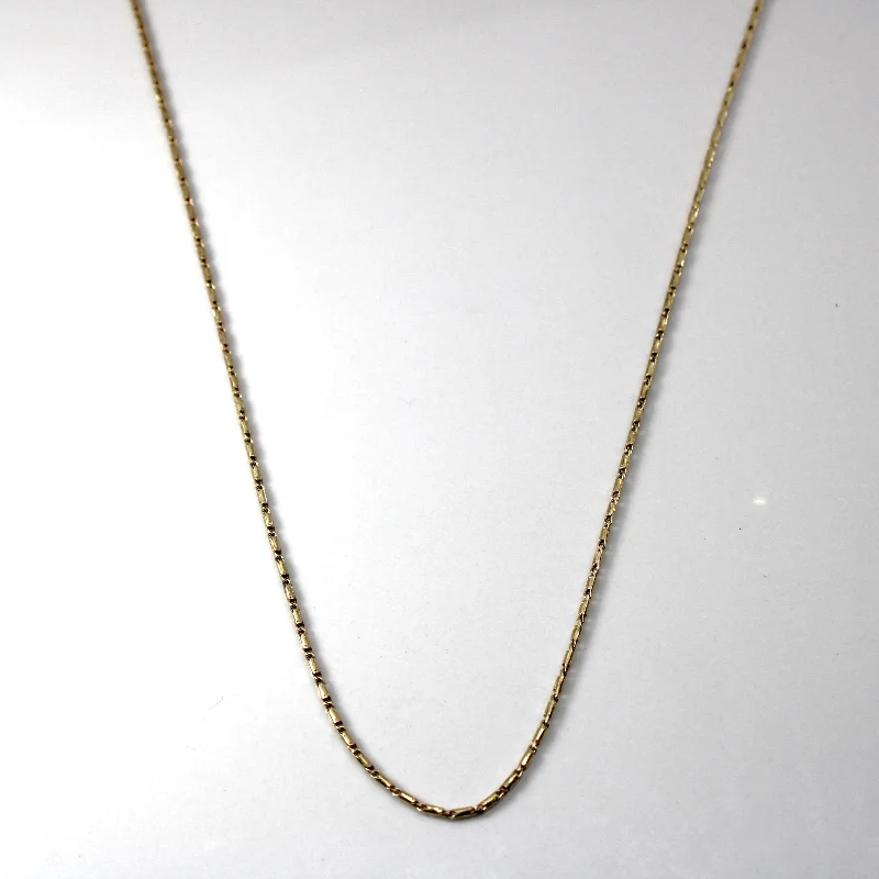 Shop Modern Jewelry Collections With Exclusive Discounts Yellow Gold Bar and Link Chain | 16"|
