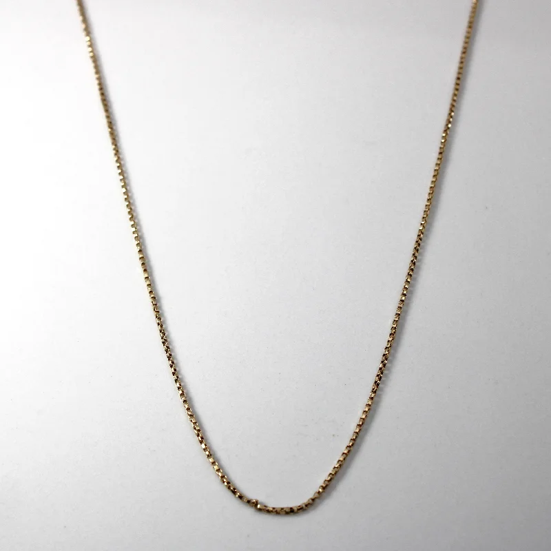 Unlock Unbeatable Jewelry Deals Before They’Re Gone Yellow Gold Box Chain | 24"|