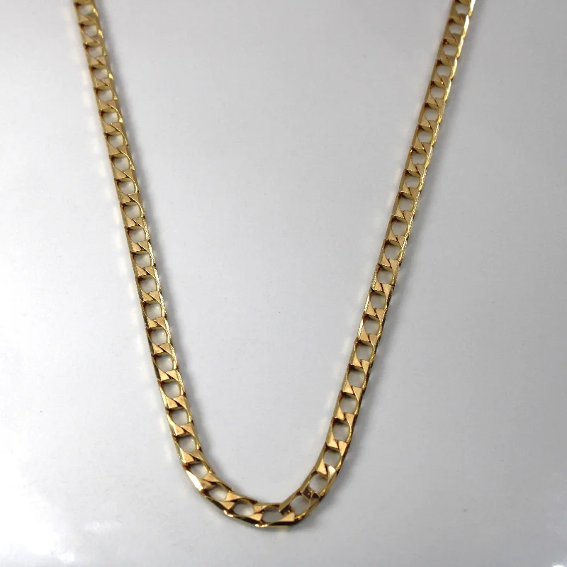 Don't Miss Out – Shop Elegant Jewelry For Less Yellow Gold Curb Link Chain | 20"|